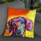 Tilt Dachshund Love Throw Pillow By Dean Russo