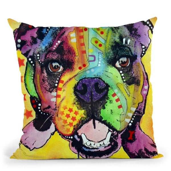 Baby Bulldog Throw Pillow By Dean Russo