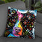 Border Collie 3 Throw Pillow By Dean Russo