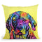 Fixate Labrador Throw Pillow By Dean Russo