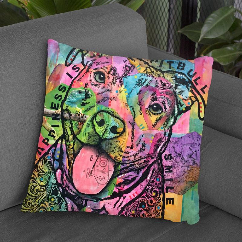 Happiness Saatchi Throw Pillow By Dean Russo