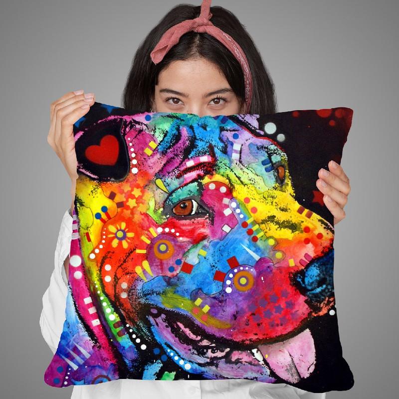 Shar Pei Throw Pillow By Dean Russo