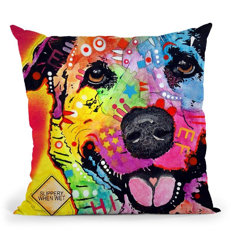 Sheprador Throw Pillow By Dean Russo