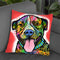 Smiling Pit Bull Zoey Throw Pillow By Dean Russo