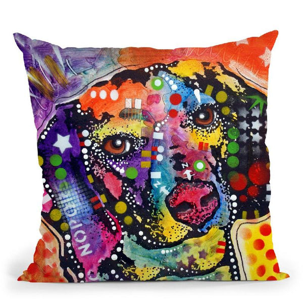Spotted Beagle Throw Pillow By Dean Russo