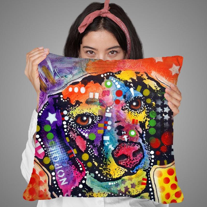 Spotted Beagle Throw Pillow By Dean Russo