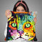 Straight Cat Throw Pillow By Dean Russo