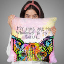 Windows To My Soul Throw Pillow By Dean Russo