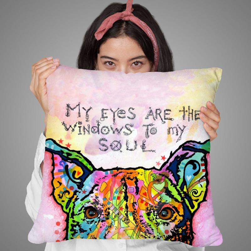 Windows To My Soul Throw Pillow By Dean Russo