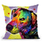 Yellow Sorta Lab Throw Pillow By Dean Russo