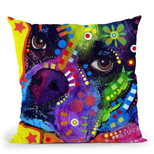 Young Boxer Throw Pillow By Dean Russo