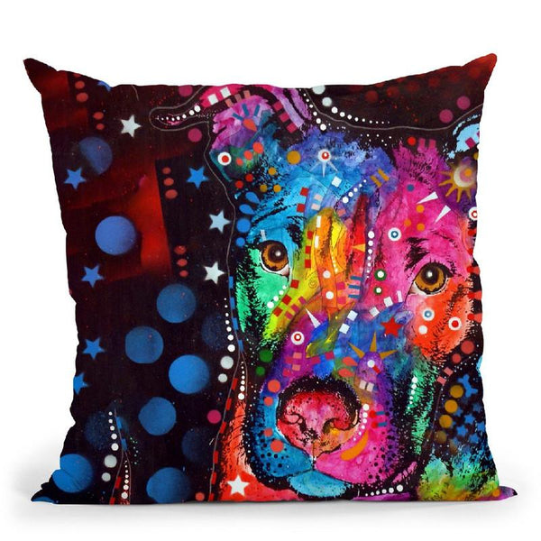 Young Bull Throw Pillow By Dean Russo