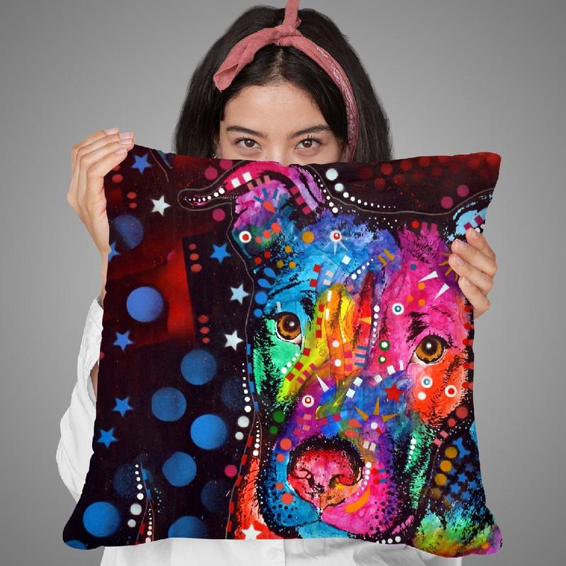 Young Bull Throw Pillow By Dean Russo