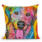 Labrador Square Throw Pillow By Dean Russo