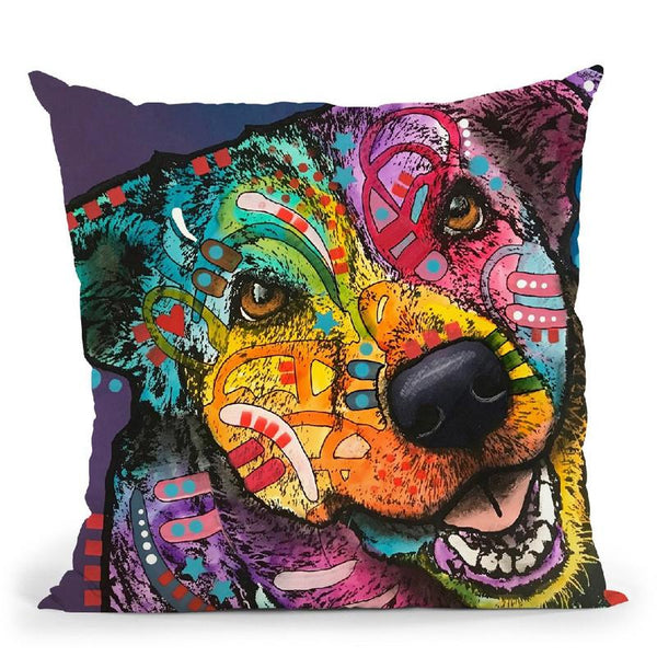 Happiness In His Eyes Throw Pillow By Dean Russo