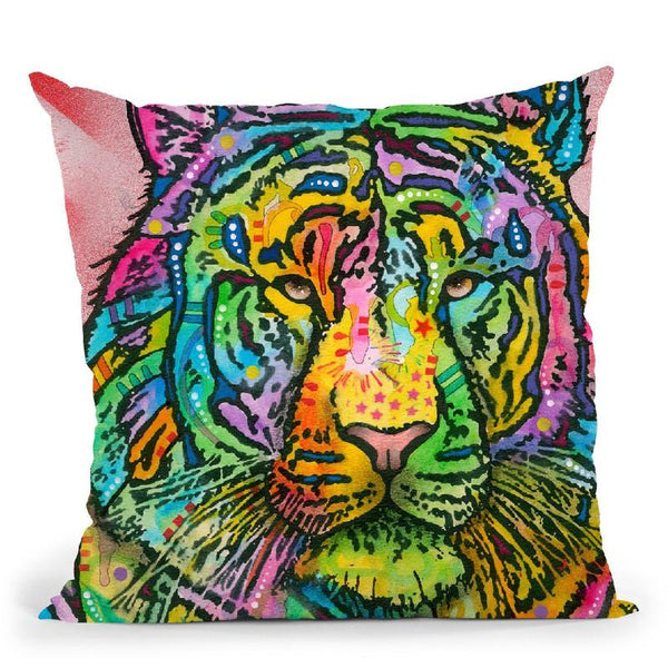 Tiger Throw Pillow By Dean Russo