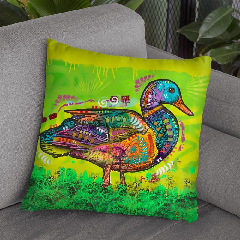 Electric Duck Throw Pillow By Dean Russo
