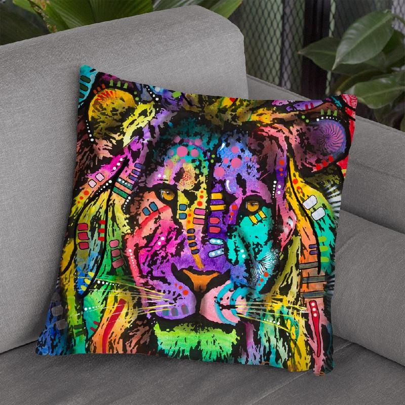 King Of The Jungle Throw Pillow By Dean Russo
