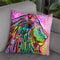 Syco-Delic Lion Throw Pillow By Dean Russo