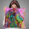 Syco-Delic Lion Throw Pillow By Dean Russo