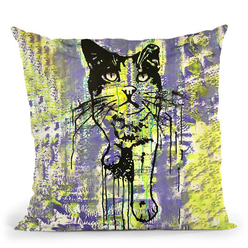 Baby Cat Throw Pillow By Dean Russo