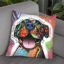 Bad Dogs Throw Pillow By Dean Russo