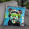 Happy Love Pitbull Throw Pillow By Dean Russo