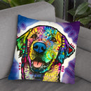 Heartfelt Retriever Throw Pillow By Dean Russo