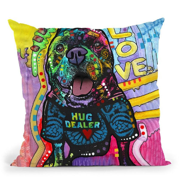 Hug Dealer Throw Pillow By Dean Russo