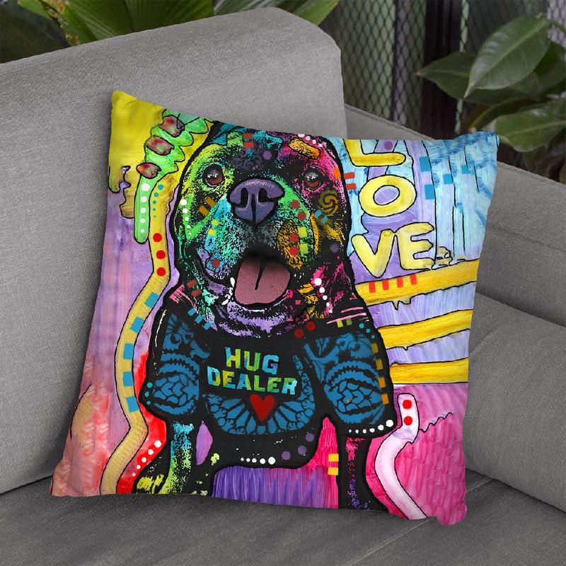 Hug Dealer Throw Pillow By Dean Russo