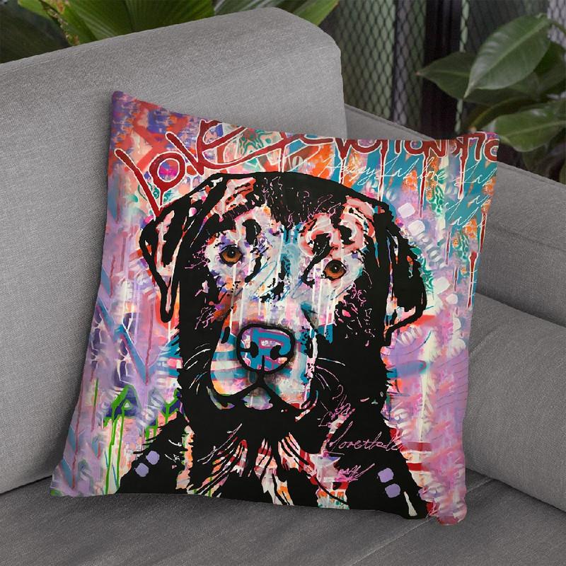 Love Devotion Lab Throw Pillow By Dean Russo