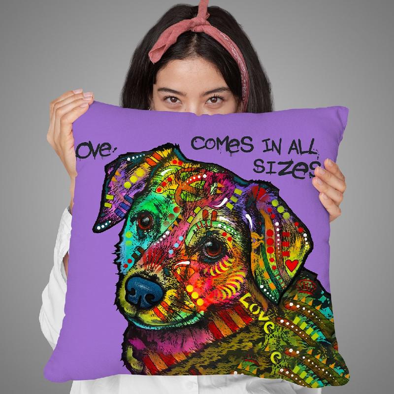 Love In All Sizes Throw Pillow By Dean Russo