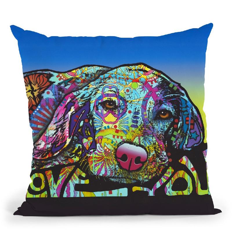 Love You Hound Throw Pillow By Dean Russo