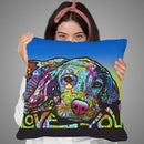 Love You Hound Throw Pillow By Dean Russo