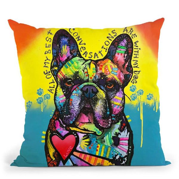 My Best Conversations Throw Pillow By Dean Russo