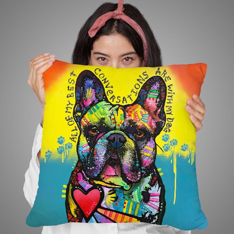 My Best Conversations Throw Pillow By Dean Russo