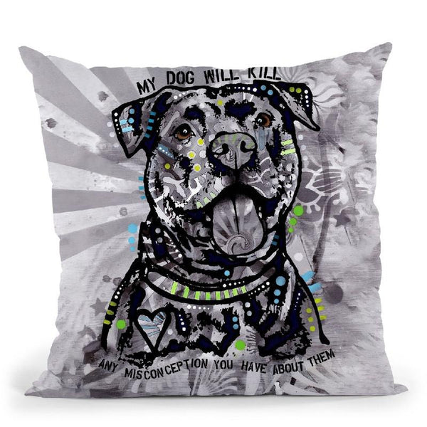 My Dog Throw Pillow By Dean Russo