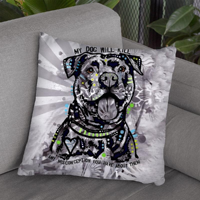 My Dog Throw Pillow By Dean Russo