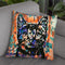 Nine Lives Cat Throw Pillow By Dean Russo