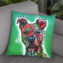 Peace, Love, And Rescue Throw Pillow By Dean Russo
