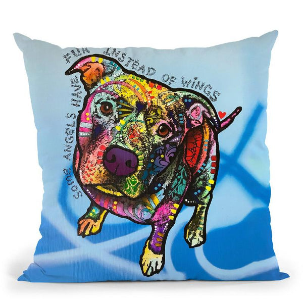 Some Angels Throw Pillow By Dean Russo