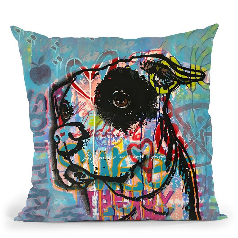 Soul Pup Throw Pillow By Dean Russo