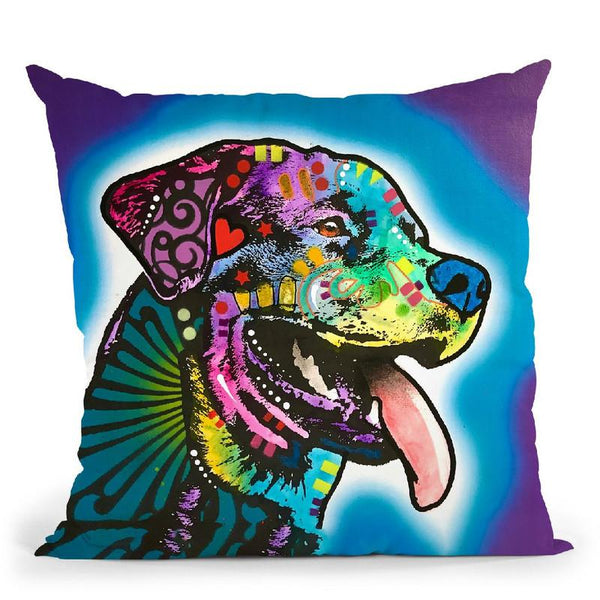 Spoiled Rottie Throw Pillow By Dean Russo