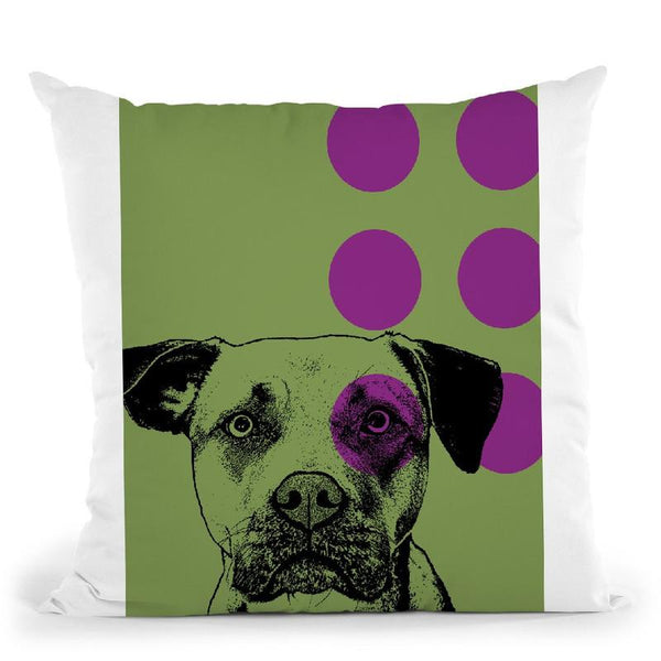 Spot Green Throw Pillow By Dean Russo