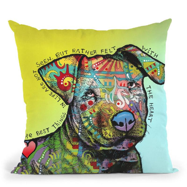 Sully With Words Throw Pillow By Dean Russo