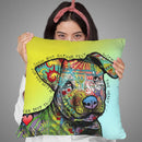 Sully With Words Throw Pillow By Dean Russo