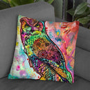 Wise Owl Throw Pillow By Dean Russo