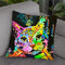 Tilt Cat Butterfly Throw Pillow By Dean Russo