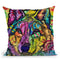 The Stare Of The Wolf Throw Pillow By Dean Russo