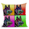 Who Rescued Who 4X Throw Pillow By Dean Russo